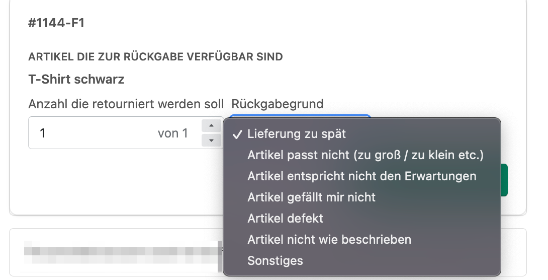 Kundenretouren