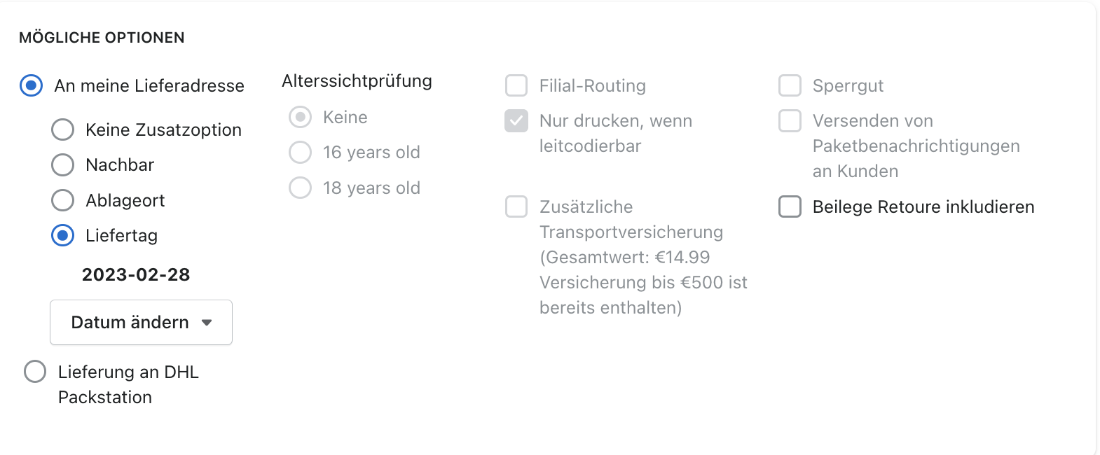 Labelerstellung 2