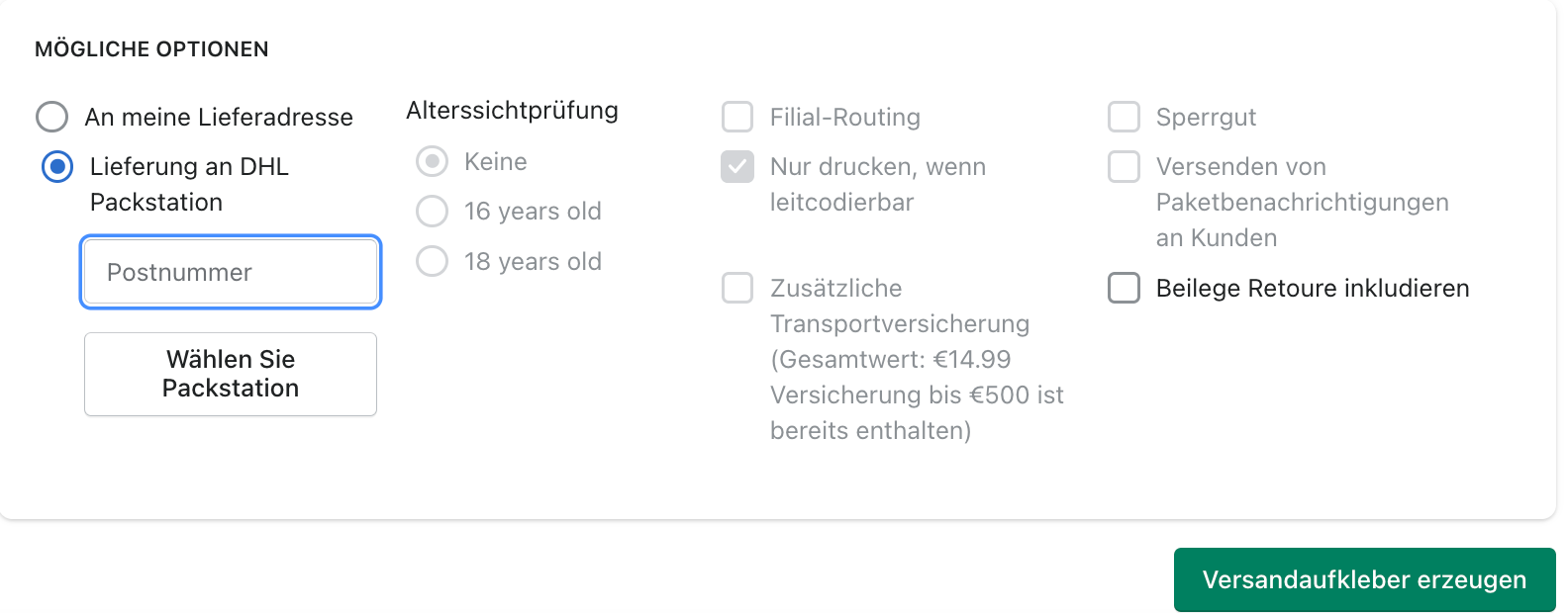 Labelerstellung 4