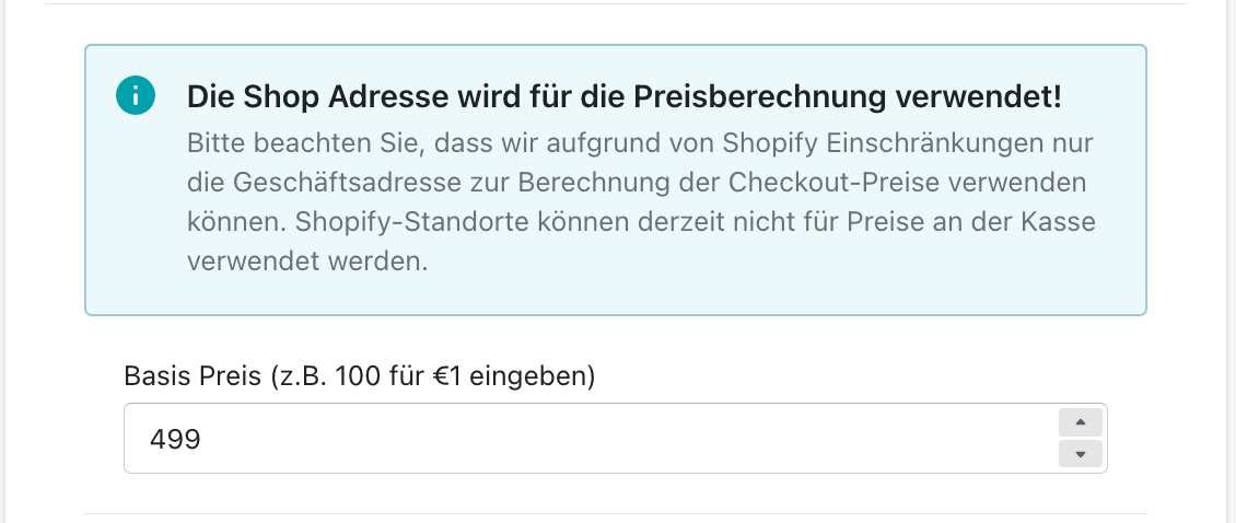 Preise an der Kasse 2
