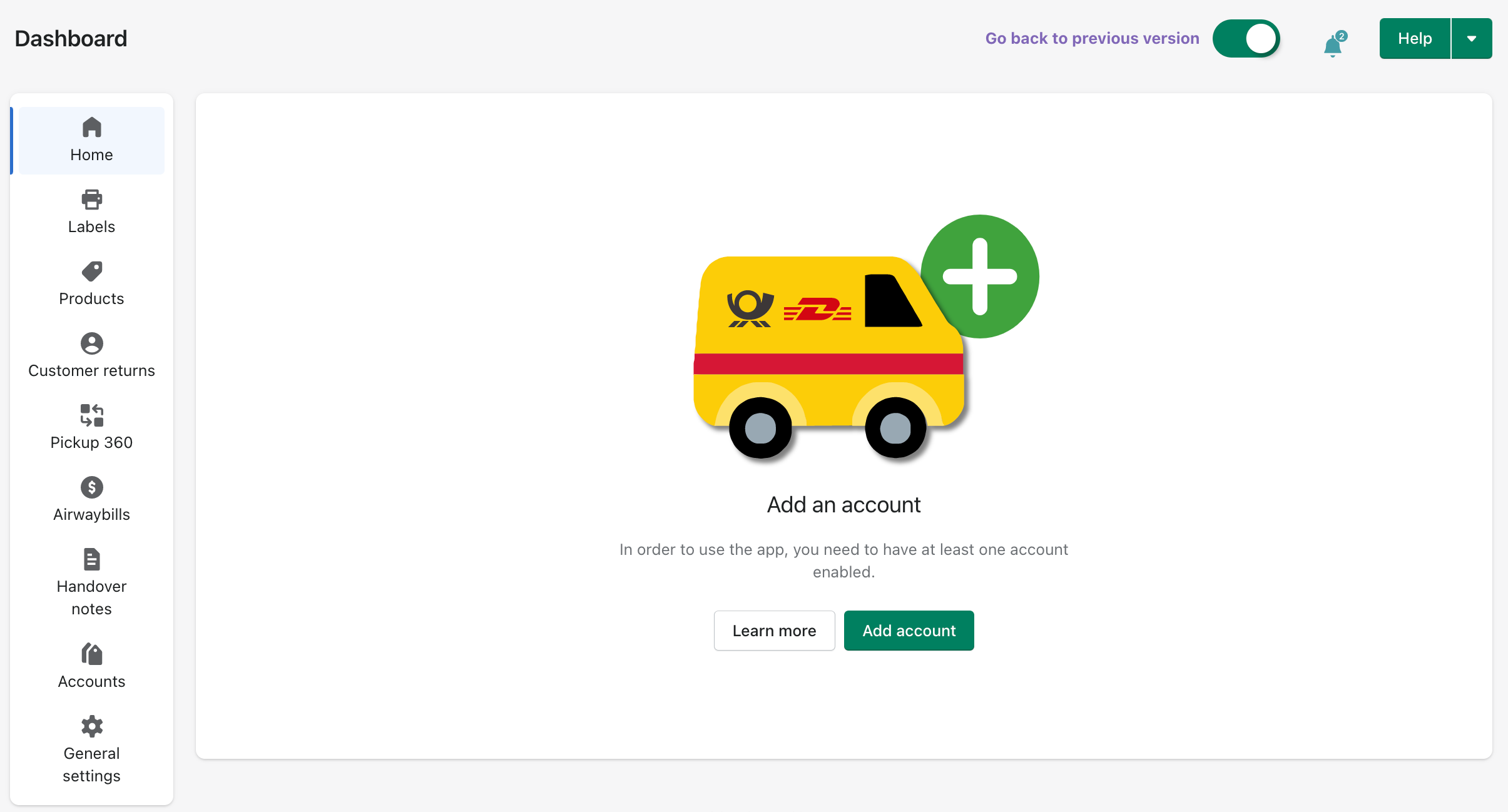 set up account 1