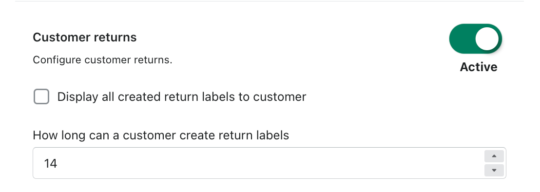 Customer returns