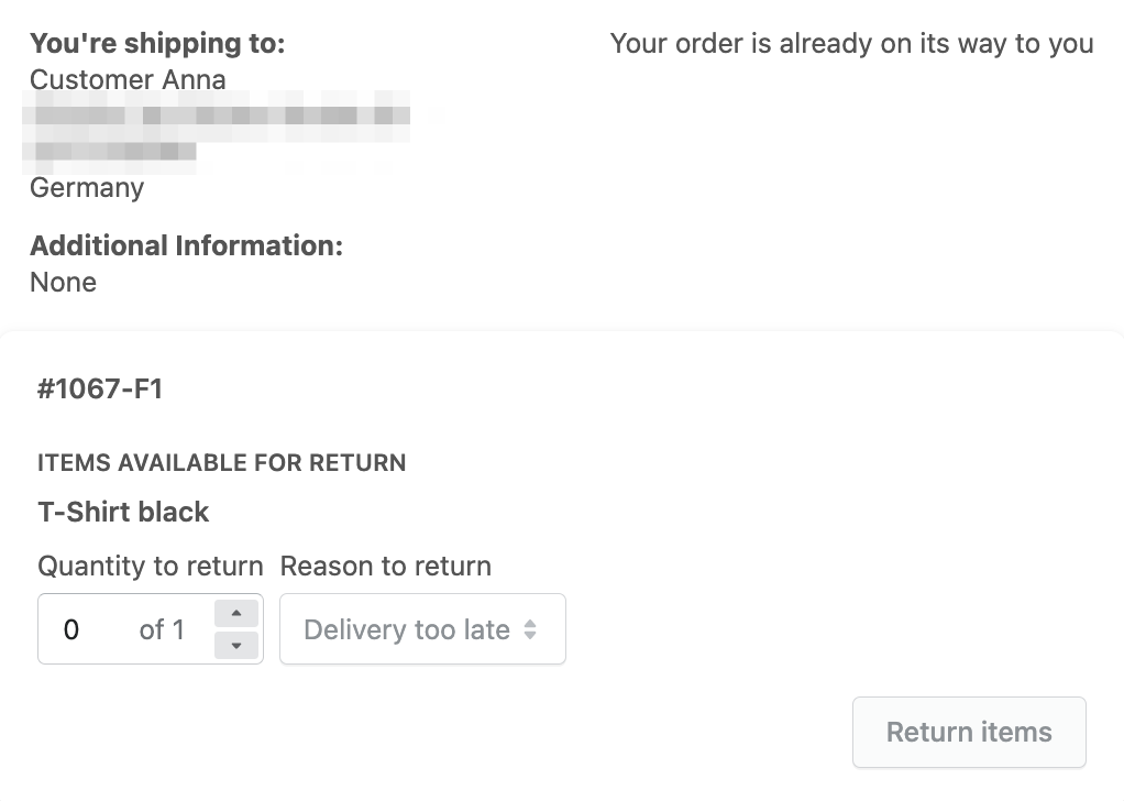 Customer returns