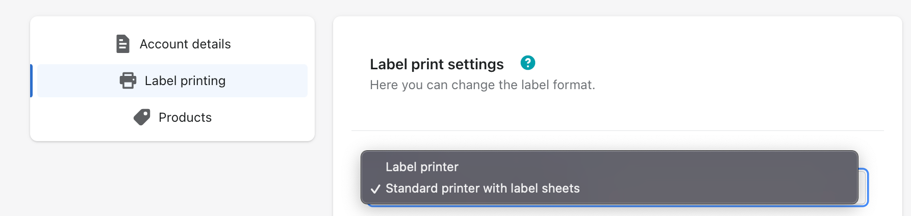 Print settings 2