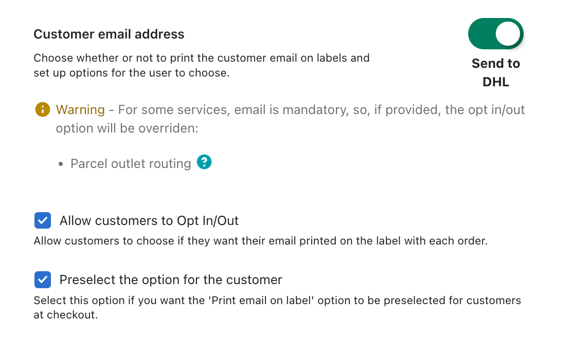 Email customer 2