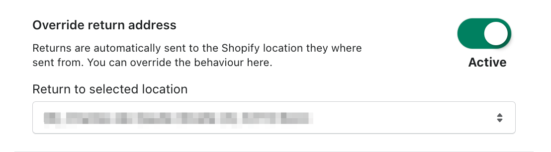 chose return address